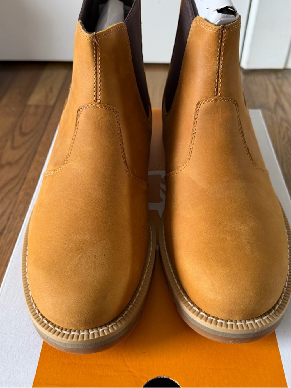 Timberland Redwood Falls Mid Chelsea Boot Wheat Men’s Size 10.5 M - Picture 12 of 13
